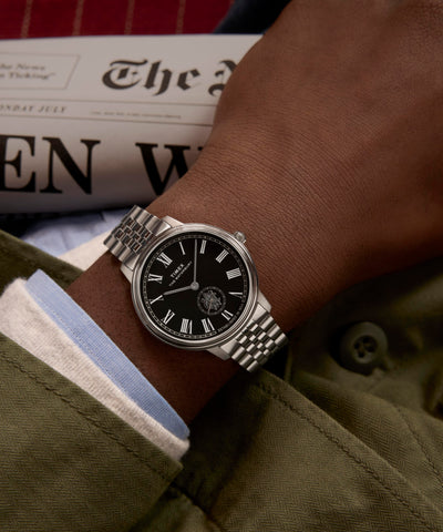 TW2Y23300 Waterbury Metropolitan Sub-Second 39mm Stainless Steel Bracelet Watch Primary Wrist Image