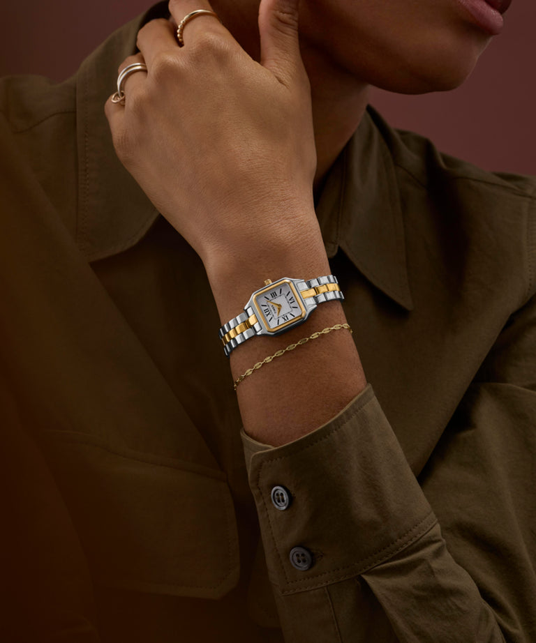 TW2Y23900 Addison 23mm Stainless Steel Bracelet Watch Primary Wrist Image