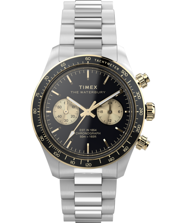 Waterbury Heritage Chronograph 39mm Stainless Steel Bracelet Watch