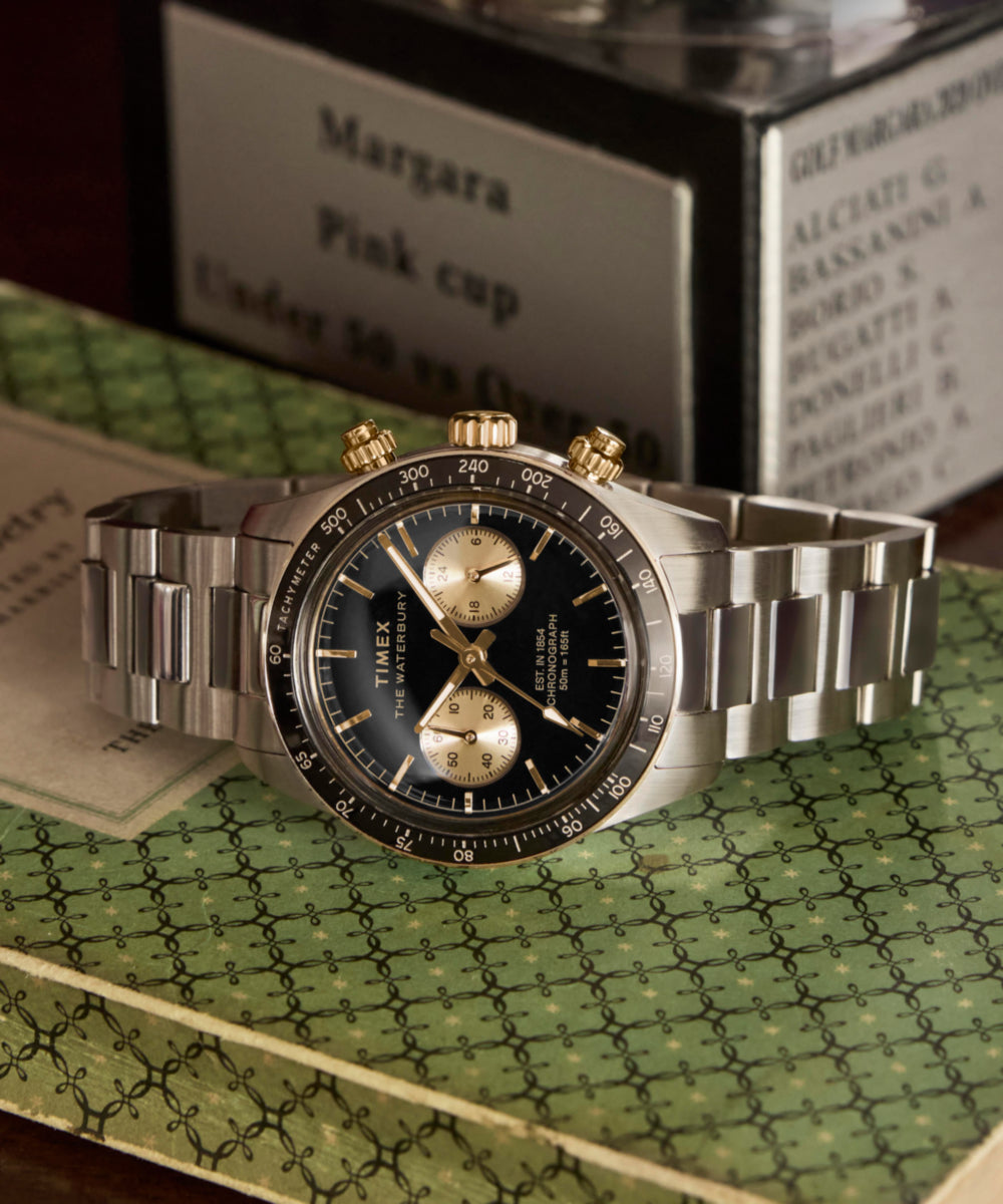 Waterbury Heritage Chronograph 39mm Stainless Steel Bracelet Watch