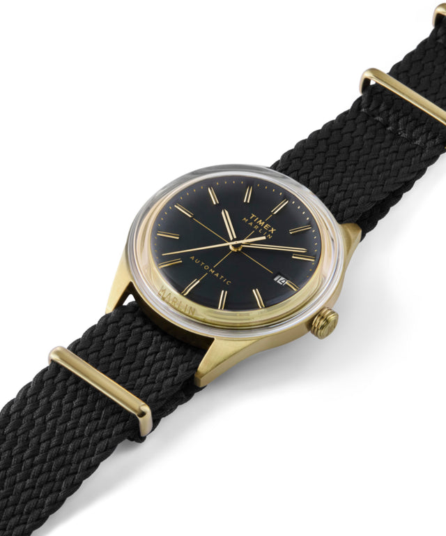 TW2Y24300 Marlin® Jet Automatic 38mm Fabric Strap Watch Campaign Key Silhouettes (Beauty shots) Image