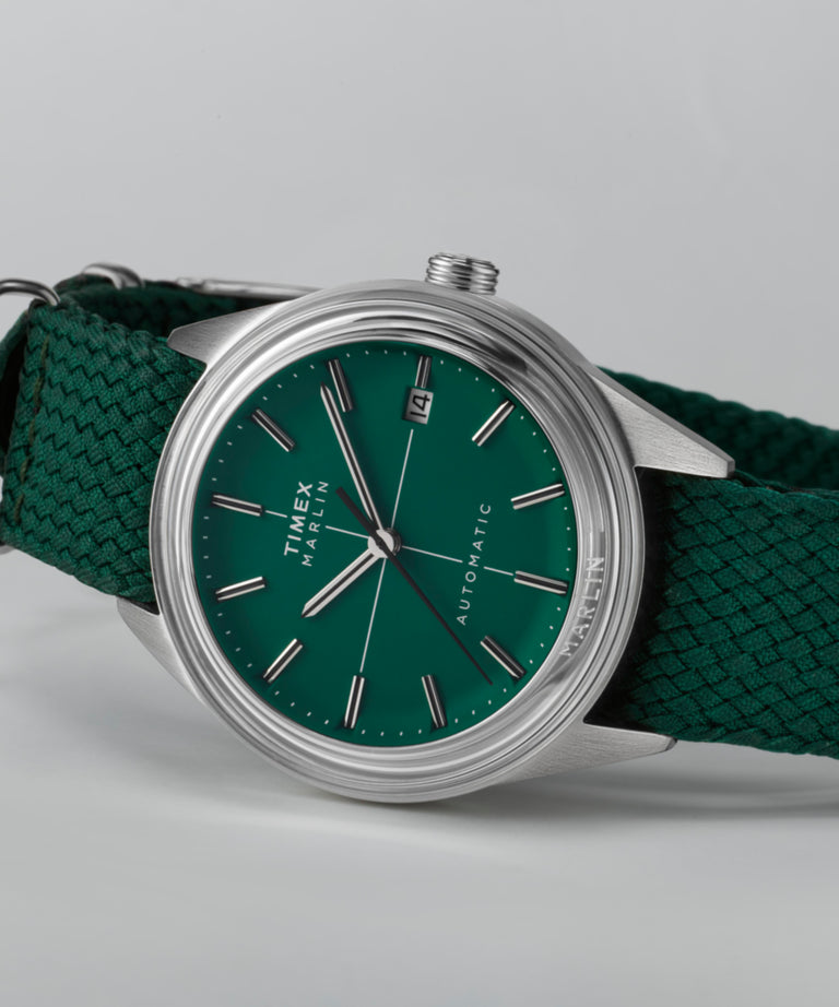 TW2Y24400 Marlin® Jet Automatic 38mm Fabric Strap Watch Campaign Key Silhouettes (Beauty shots) Image