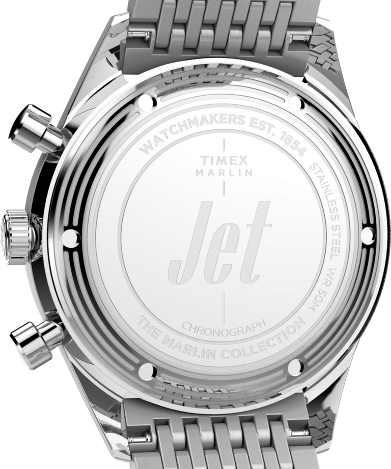 TW2Y24600 Marlin® Jet Quartz Chronograph 40mm Stainless Steel Bracelet Watch Caseback Image