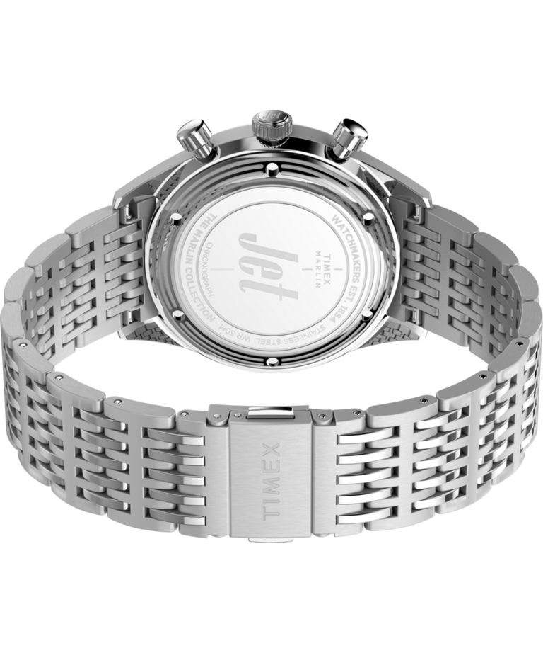 TW2Y24600 Marlin® Jet Quartz Chronograph 40mm Stainless Steel Bracelet Watch Caseback with Attachment Image