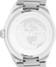TW2Y25000 Q Timex® Continental Day and Date 39mm Stainless Steel Bracelet Watch Caseback Image