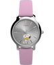 TW2Y26000 Peanuts® x Timex Transcend Snoopy Hug 31mm Leather Strap Watch Primary Image