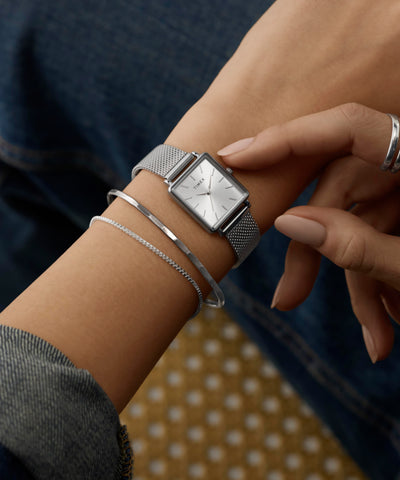 TW2Y26300 Transcend 22mm Stainless Steel Bracelet Watch Primary Wrist Image