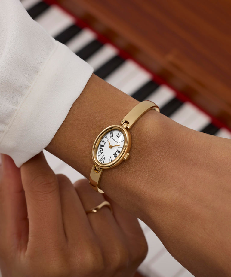 TW2Y27200 Cavatina 19mm Stainless Steel Bangle Watch Primary Wrist Image