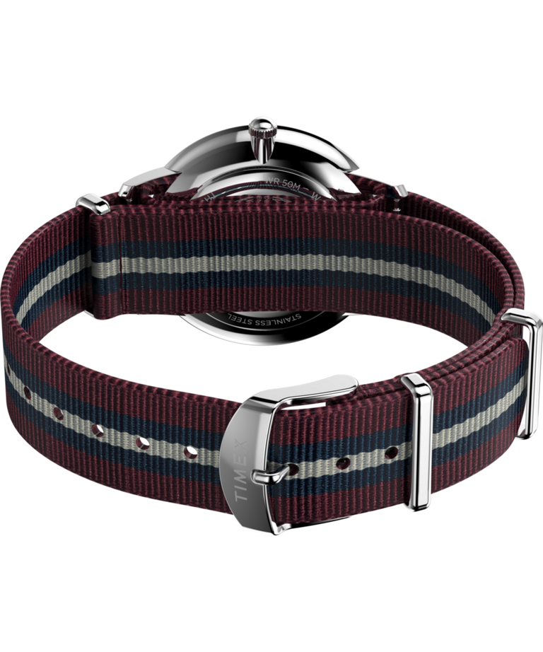 TW2Y27600 Waterbury Metropolitan Sub-Second 39mm Fabric Strap Watch Caseback with Attachment Image