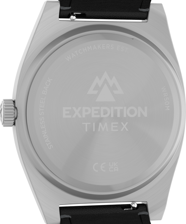 TW2Y30700 Expedition® Capstone 39mm Eco-Friendly Leather Strap Watch  Caseback Image