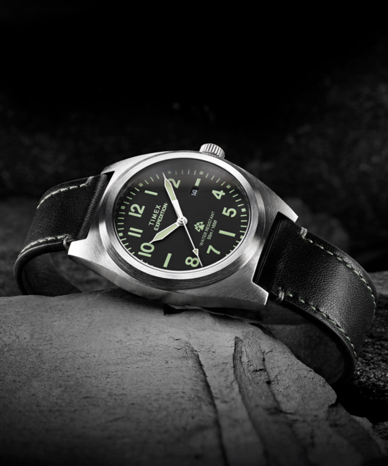 TW2Y30700 Expedition® Capstone 39mm Eco-Friendly Leather Strap Watch  Campaign Key Silhouettes (Beauty shots) Image