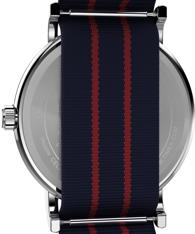 TW2Y31100 Peanuts® x Timex Weekender Joe Cool 38mm Fabric Strap Watch Caseback Image