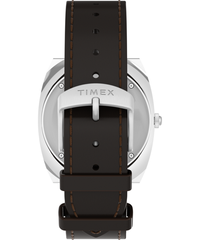 TW2Y31300 Q Timex® 1972 World Time 39mm Leather Strap Watch Strap Image