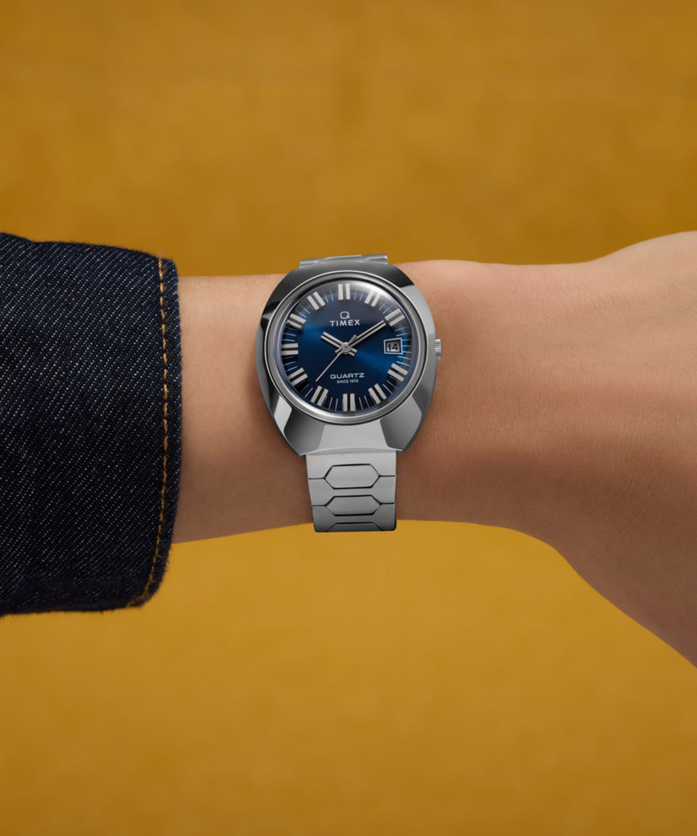 Q Timex® 1972 Time Machine Reissue 39mm Stainless Steel Bracelet