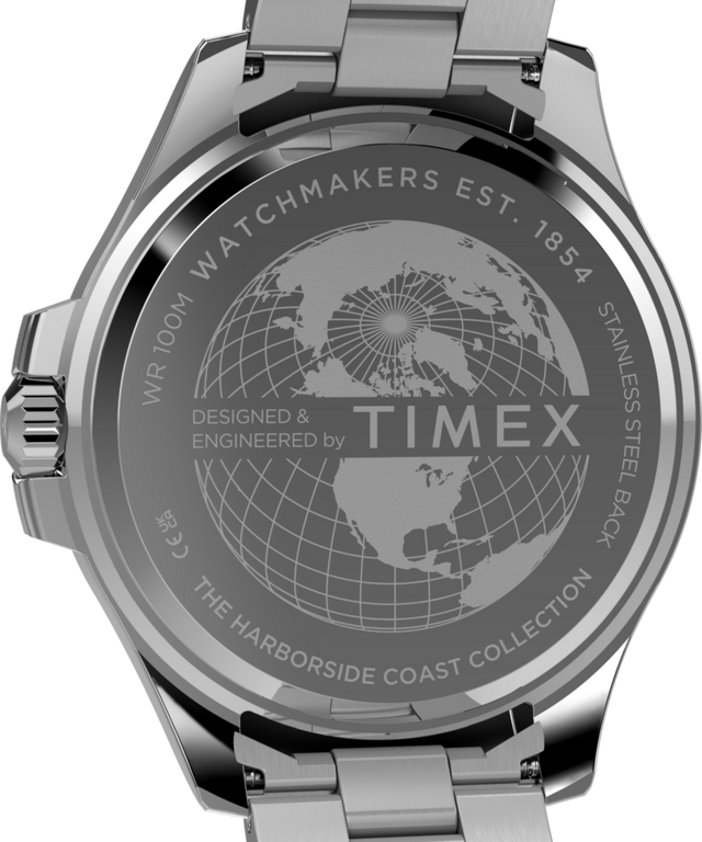 TW2Y33200 Harborside Coast Multifunction 43mm Stainless Steel Bracelet Watch Caseback Image