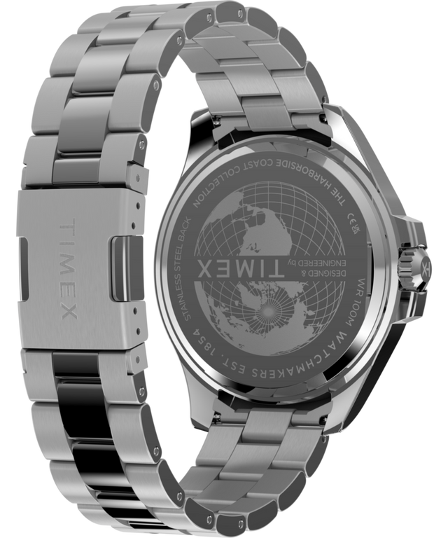 TW2Y33300 Harborside Coast Multifunction 43mm Stainless Steel Bracelet Watch Caseback with Attachment Image