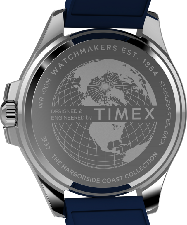 TW2Y33400  Harborside Coast Multifunction 43mm Synthetic Rubber Strap Watch Caseback Image