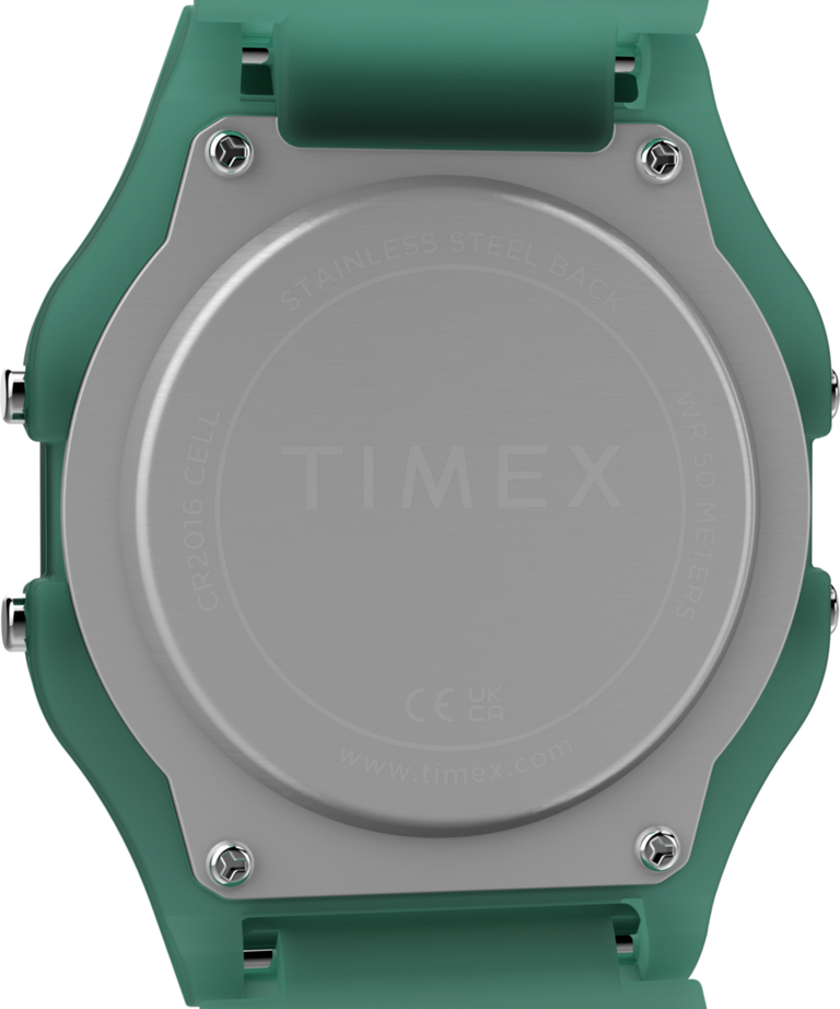 TW2Y34100 Timex T80 34mm Resin Watch Strap Caseback Image