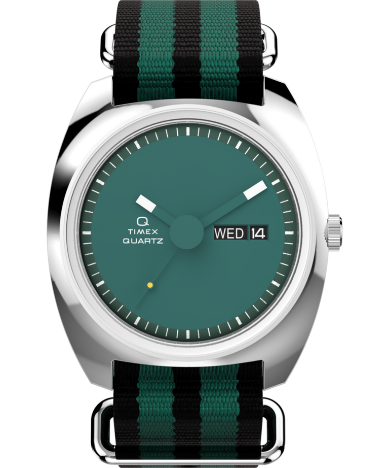 TW2Y34700 Q Timex® 1975 Enigma 37mm Fabric Strap Watch Primary Image