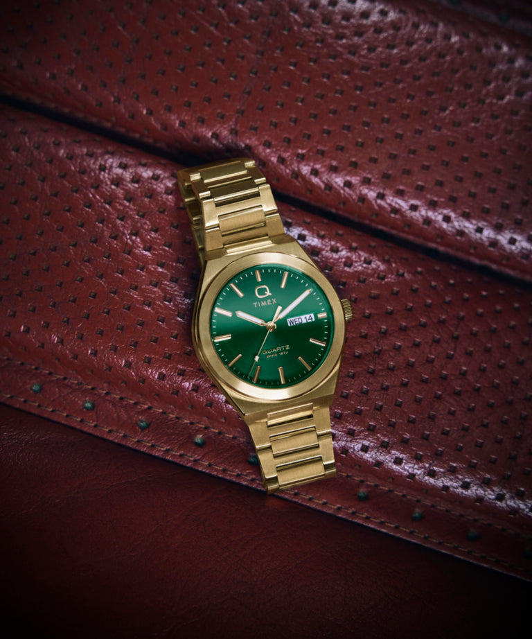 TW2Y35100 Q Timex® Continental Day and Date 39mm Stainless Steel Bracelet Watch Collab Additional Image