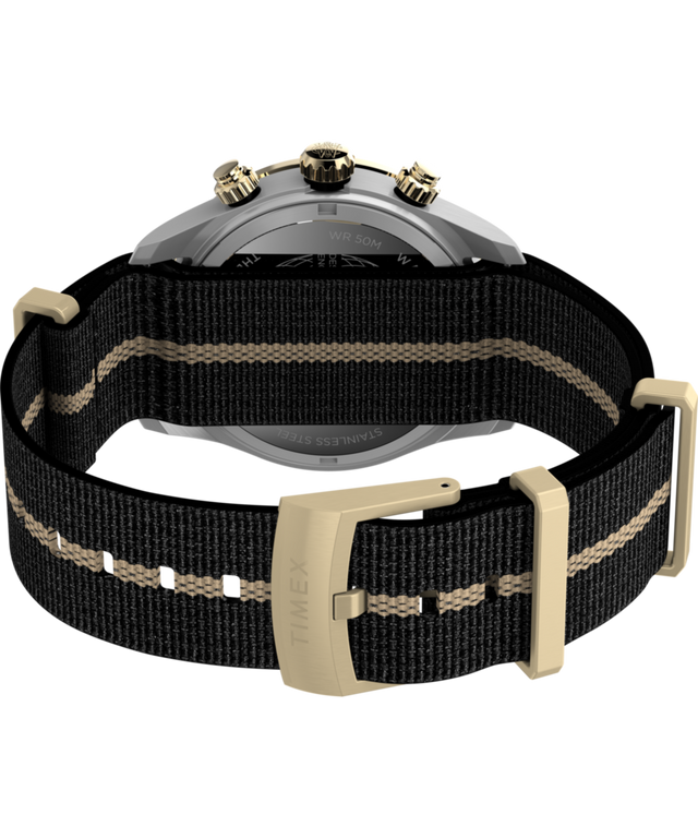 TW2Y35400 Waterbury Heritage Chronograph 39mm Fabric Strap Watch Caseback with Attachment Image