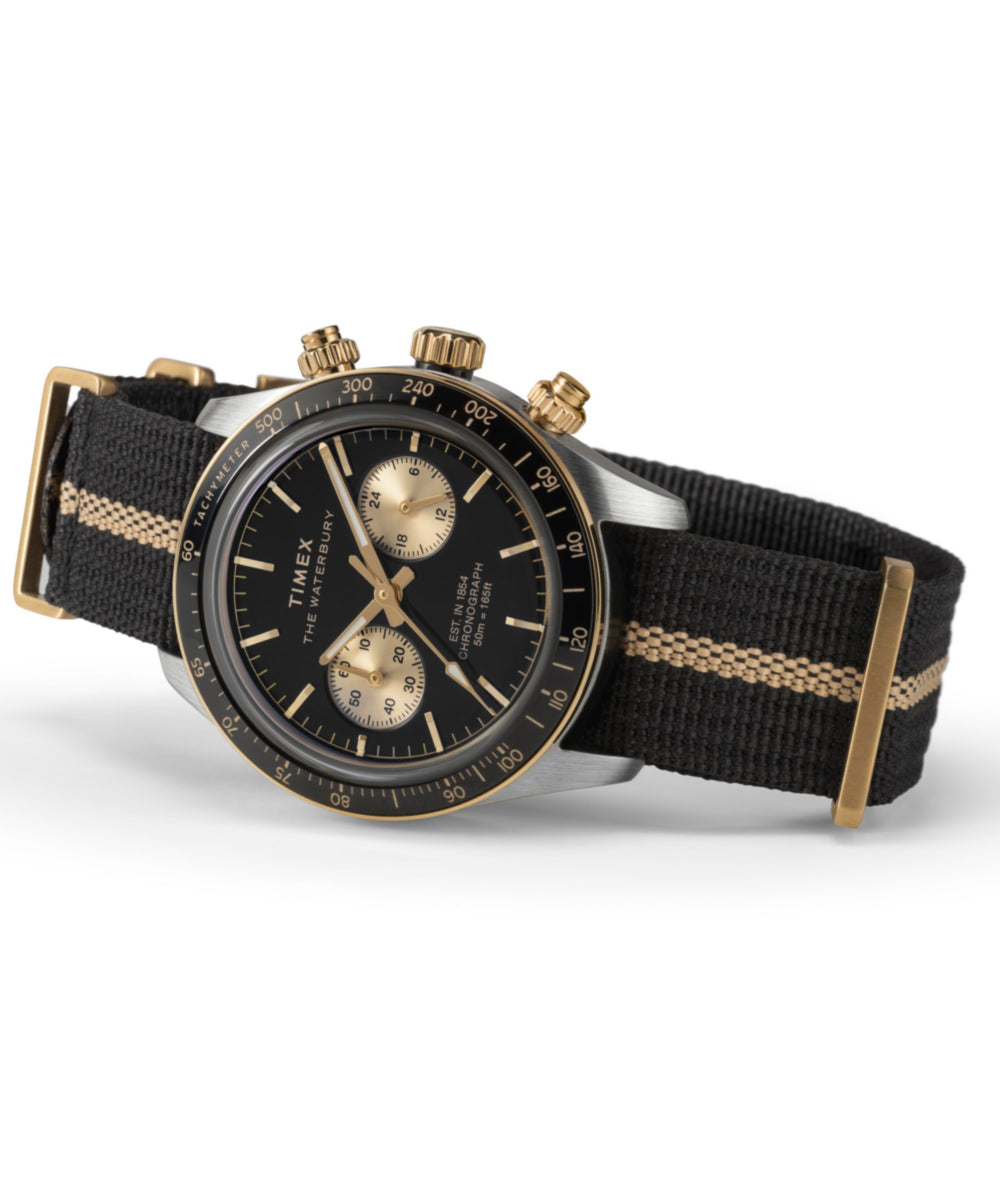 Waterbury Heritage Chronograph 39mm Fabric Strap Watch - TW2Y35400