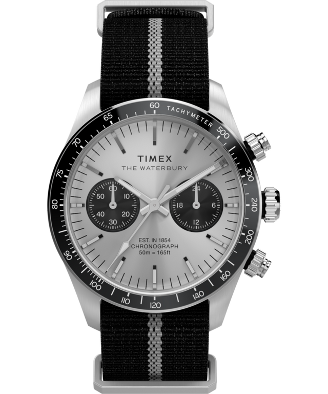 TW2Y35500 Waterbury Heritage Chronograph 39mm Fabric Strap Watch Primary Image
