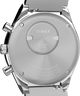 TW2Y36200 Q Timex® Chronograph 40mm Stainless Steel Bracelet Watch Caseback Image