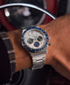 TW2Y36200 Q Timex® Chronograph 40mm Stainless Steel Bracelet Watch Primary Wrist Image