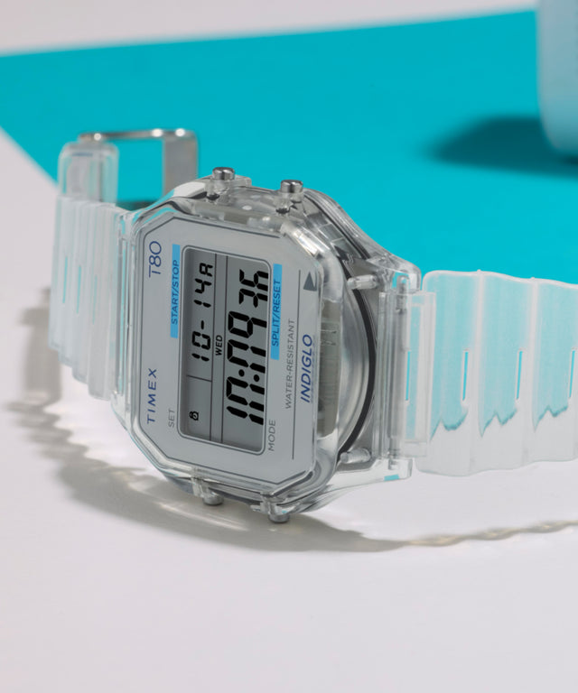 TW2Y36400 Timex T80 34mm Resin Strap Watch Campaign Key Silhouettes (Beauty shots) Image