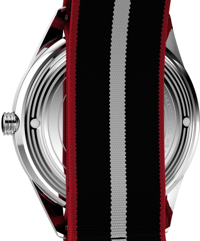 TW2Y37300 Marlin® Jet Quartz 38mm Fabric Strap Watch Caseback Image