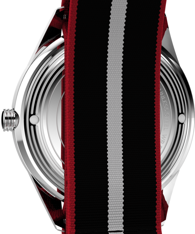 TW2Y37300 Marlin® Jet Quartz 38mm Fabric Strap Watch Caseback Image