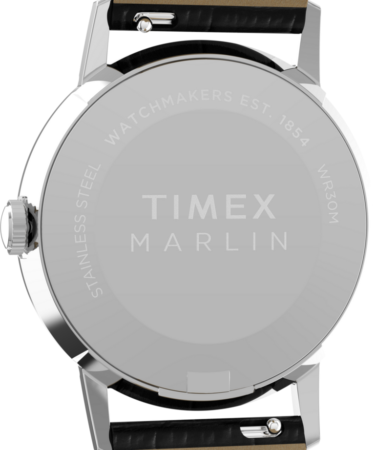 TW2Y37600 Marlin® Quartz 34mm Leather Strap Watch Caseback Image