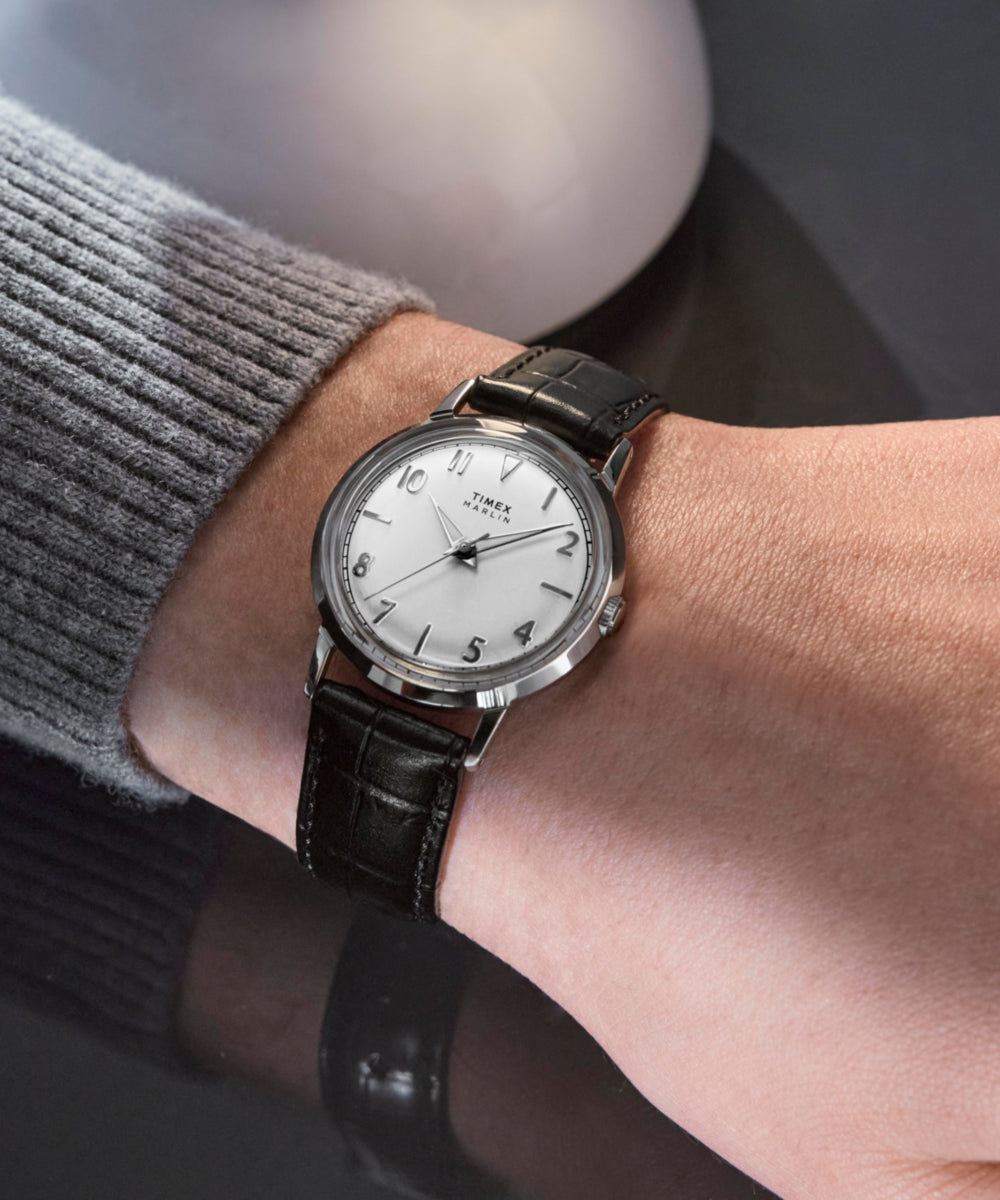 Marlin® Quartz 34mm Leather Strap Watch - TW2Y37600 | Timex EU