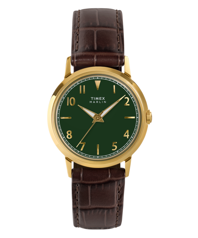 Marlin® Quartz 34mm Leather Strap Watch TW2Y37800 Timex EU