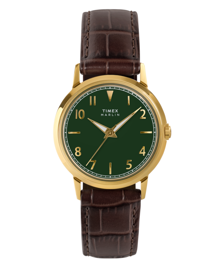 TW2Y37800 Marlin® Quartz 34mm Leather Strap Watch Primary Image