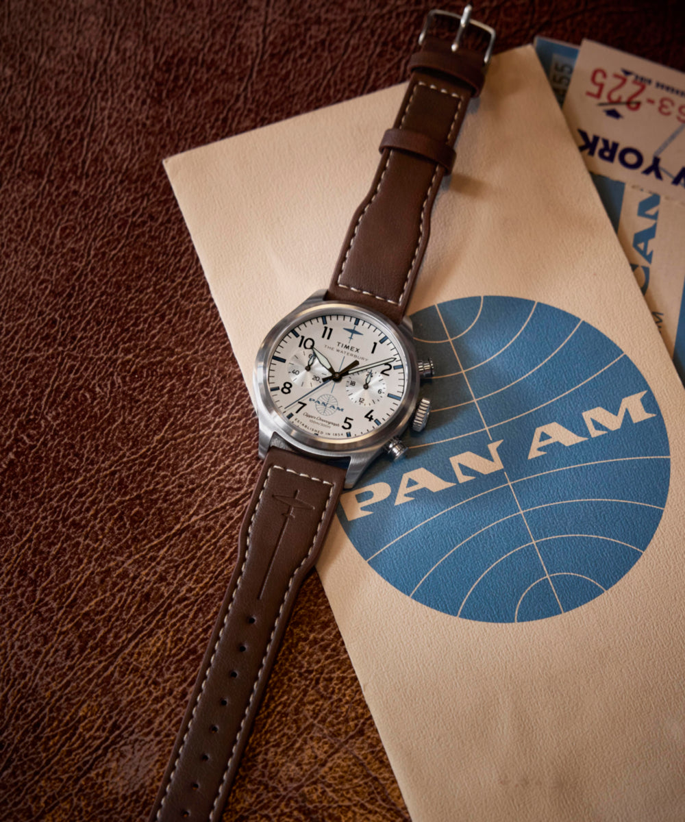 TIMEX Pan Am 腕時計 ウォッチ クォーツ レザーバンド Hands-On: Timex x Pan Am Day-Date Watch | aBlogtoWatch