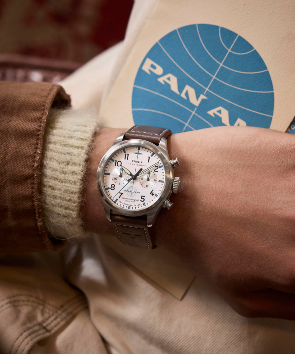 TIMEX Pan Am 腕時計 ウォッチ クォーツ レザーバンド Hands-On: Timex x Pan Am Day-Date Watch | aBlogtoWatch