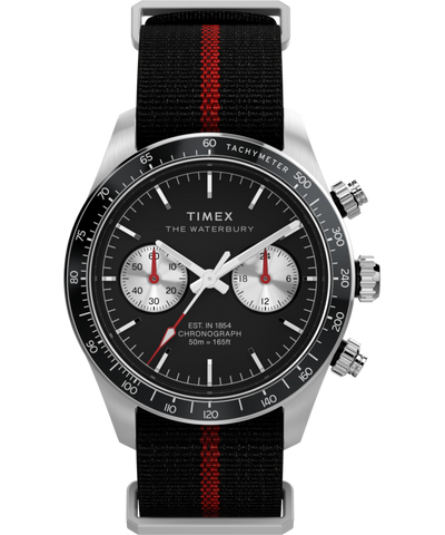 TW2Y38900 Waterbury Heritage Chronograph 39mm Fabric Strap Watch Primary Image