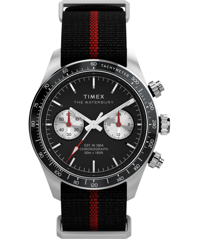 TW2Y38900 Waterbury Heritage Chronograph 39mm Fabric Strap Watch Primary Image