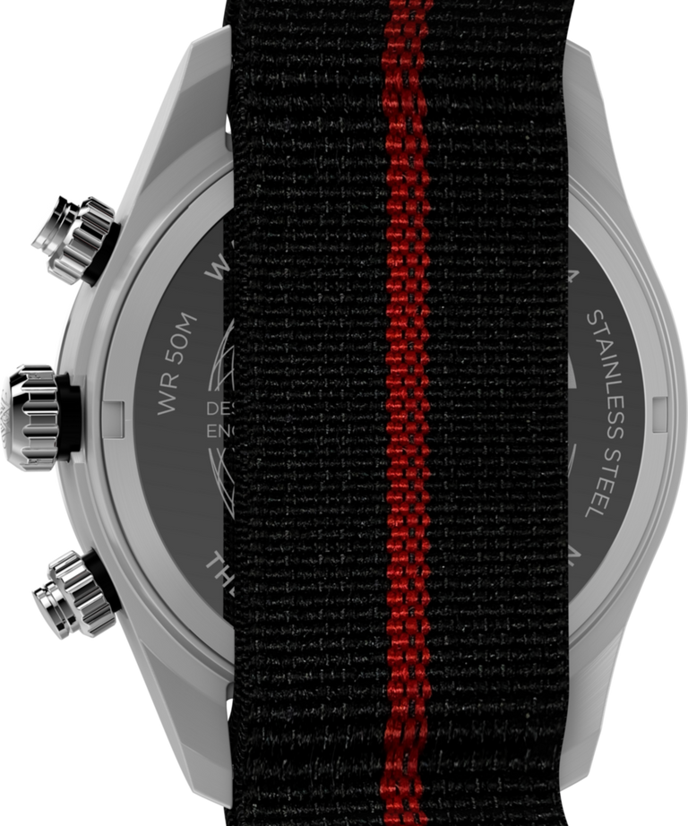 TW2Y38900 Waterbury Heritage Chronograph 39mm Fabric Strap Watch Caseback Image