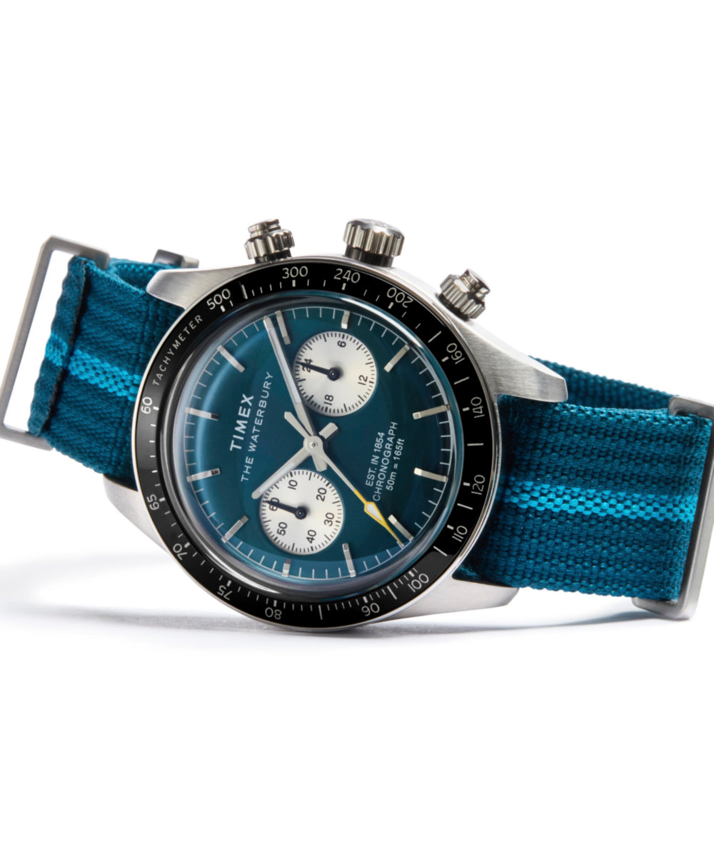 Waterbury Heritage Chronograph 39mm Fabric Strap Watch - TW2Y39000