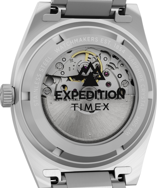 TW2Y39600 Expedition® Capstone Automatic 39mm Stainless Steel Bracelet Watch Caseback Image
