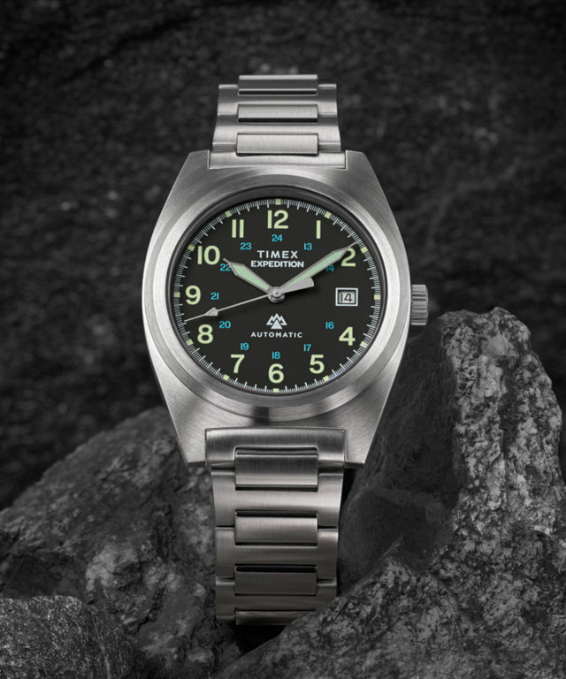 TW2Y39600 Expedition® Capstone Automatic 39mm Stainless Steel Bracelet Watch Campaign Key Silhouettes (Beauty shots) Image