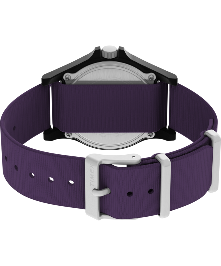 TW2Y46300 Timex x Fortnite Acadia 40mm Fabric Strap Watch Caseback with Attachment Image