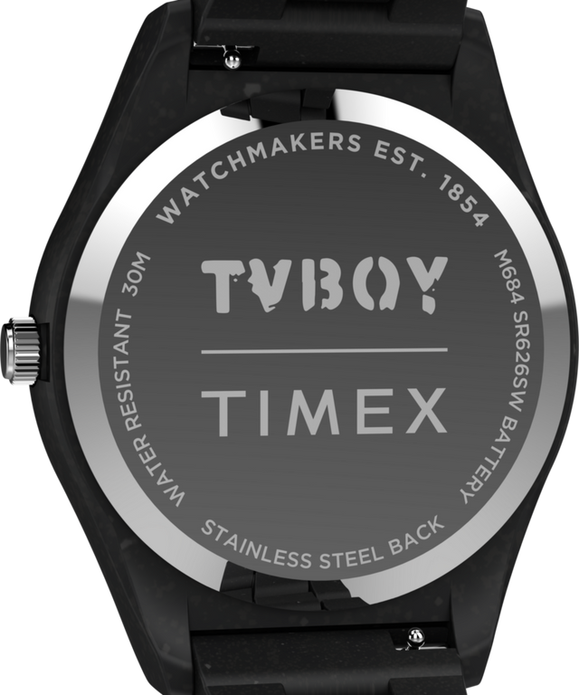 TW2Y46700 Timex Legacy Ocean x TVBOY 42mm #tide Material Bracelet Watch Caseback Image