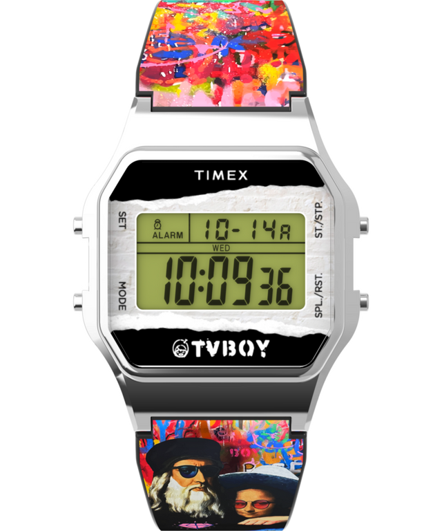 TW2Y46800 Timex T80 x TVBOY 34mm Resin Strap Watch Primary Image