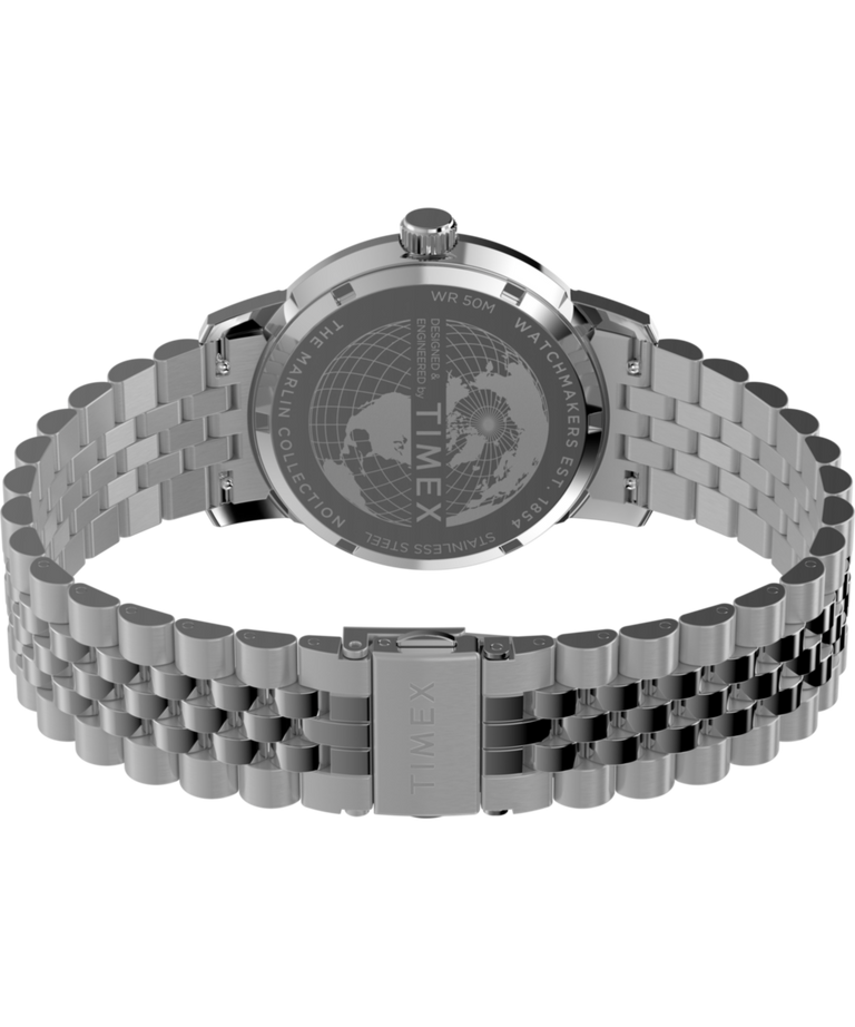 TW2Y47600 Marlin® Quartz GMT 40mm Stainless Steel Bracelet Watch Caseback with Attachment Image