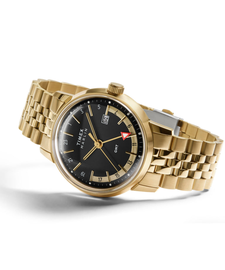 TW2Y47700 Marlin® Quartz GMT 40mm Stainless Steel Bracelet Watch Campaign Key Silhouettes (Beauty shots) Image