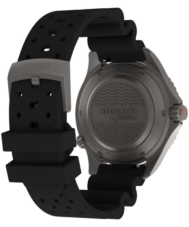 TW2Y48300 Deepwater Meridian 300 Titanium HEV Automatic 44mm HNBR Synthetic Rubber Strap Watch Caseback with Attachment Image